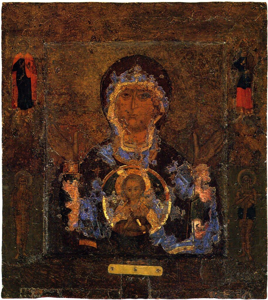 «Знамение» Новгородская икона Божией Матери XII век